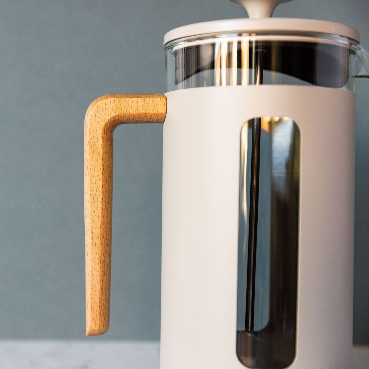 La Cafetière Pisa Stainless Steel Eight Cup Cafetière in Latte LCPISA8CPLATW