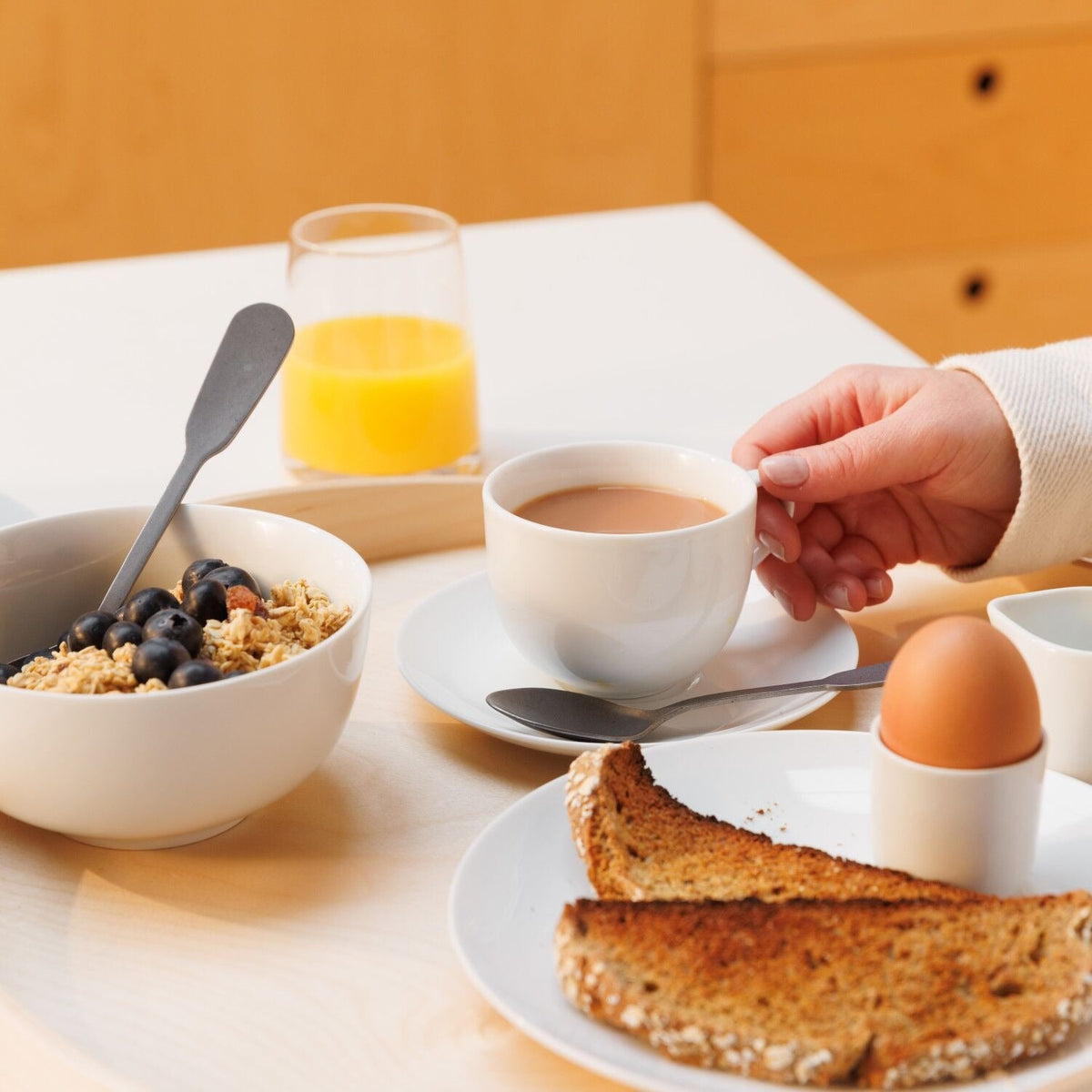 Mikasa Chalk 4-piece Porcelain Cereal Bowl Set