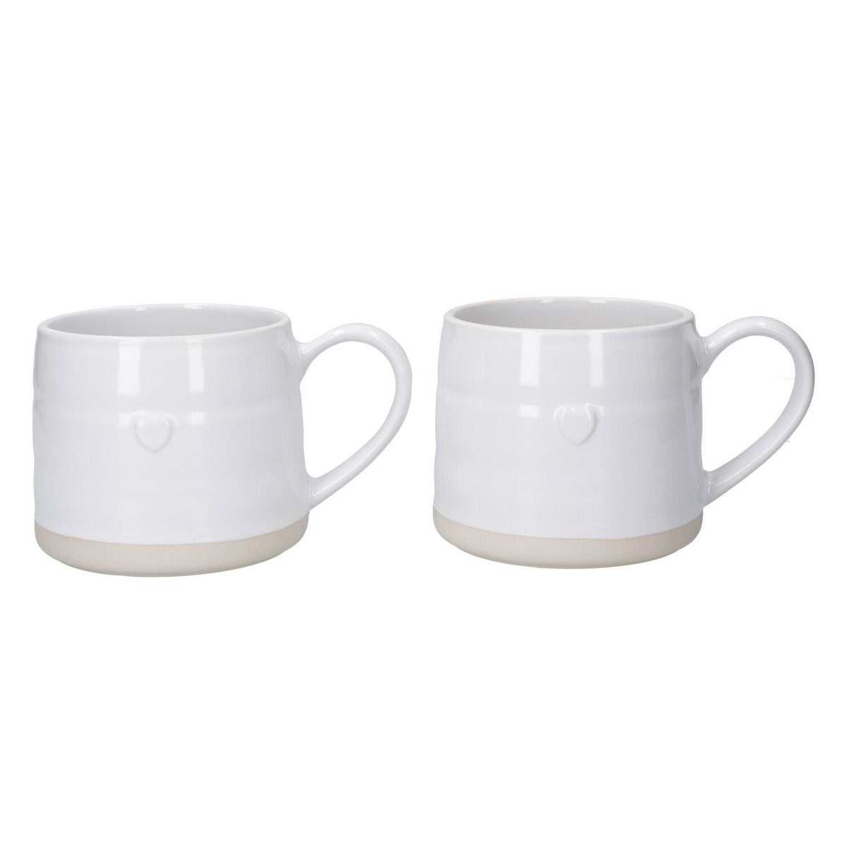 2 Mikasa Stoneware Cosy Mugs 380ml