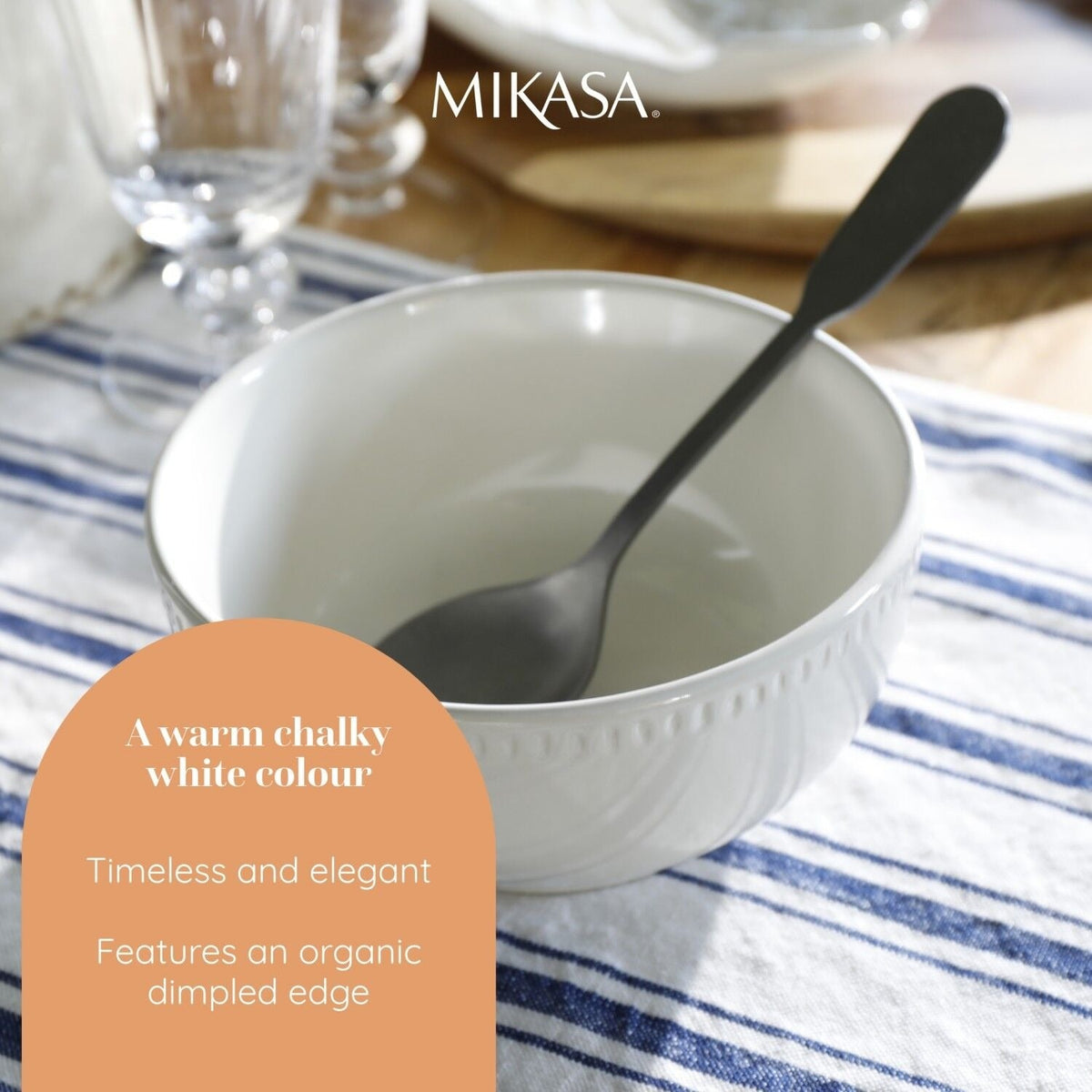 Mikasa Cranborne 4-piece Cereal Bowl Set