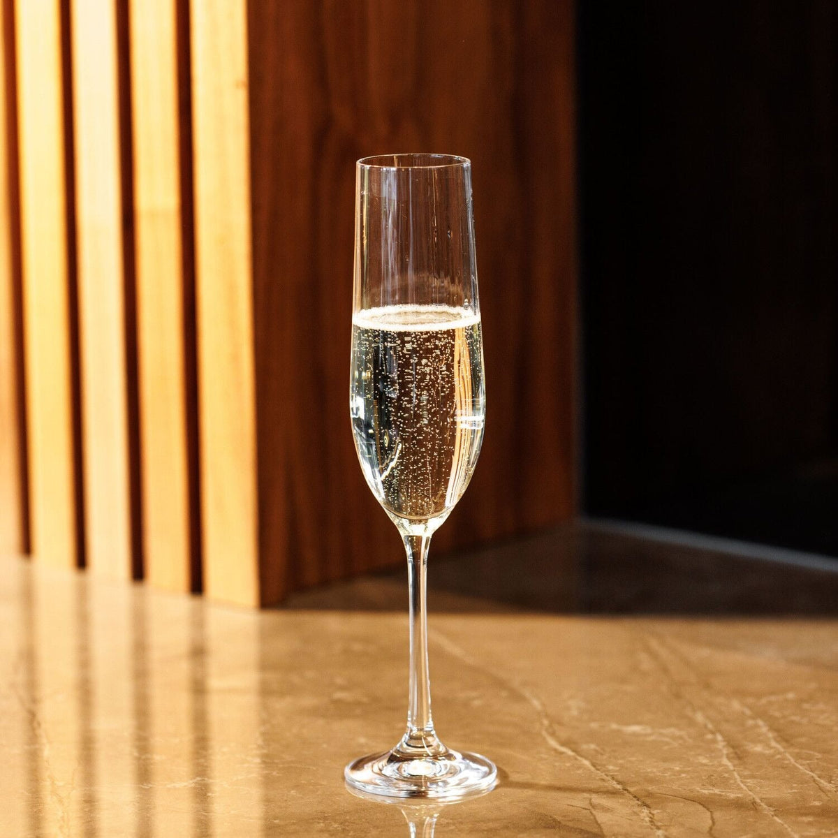 4 Mikasa Treviso Champagne Flutes 190ml