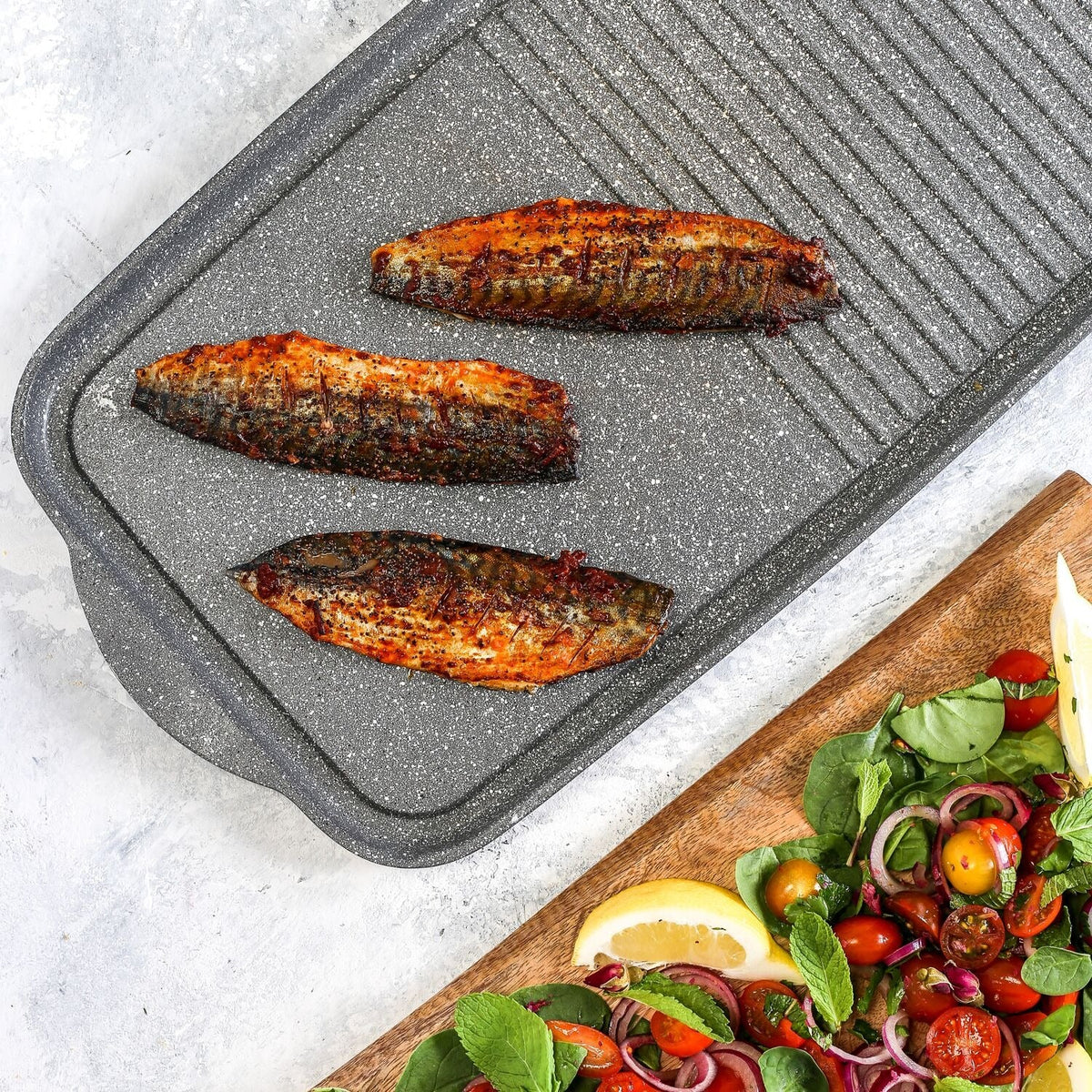 MasterClass 46cm Cast Aluminium Dual Griddle Tray