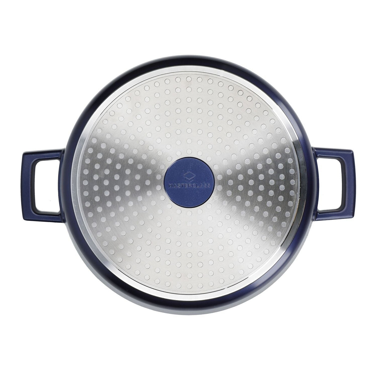 MasterClass 28cm Cast Aluminium Shallow Casserole Dish Blue