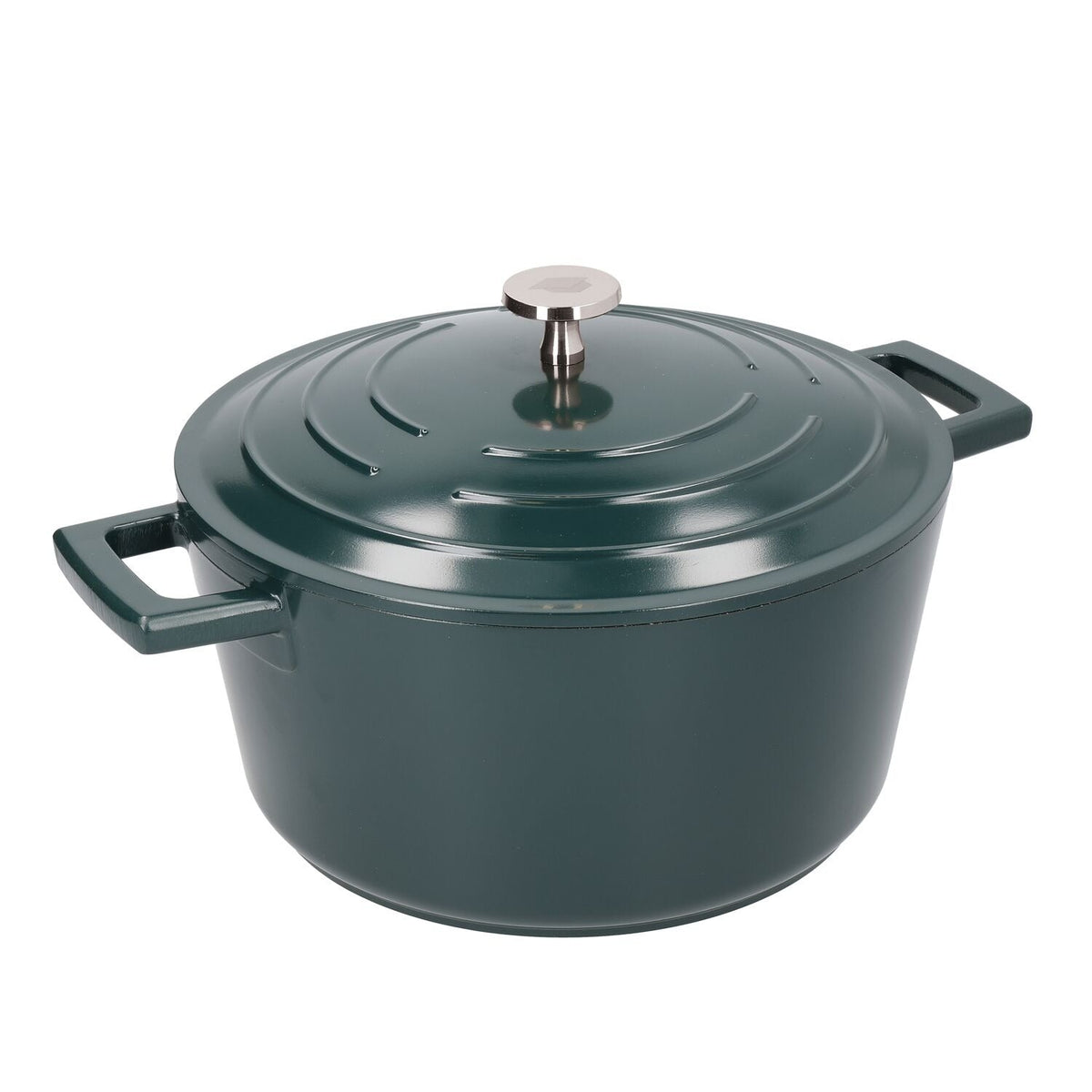 MasterClass 24cm Cast Aluminium Casserole Dish Hunter Green