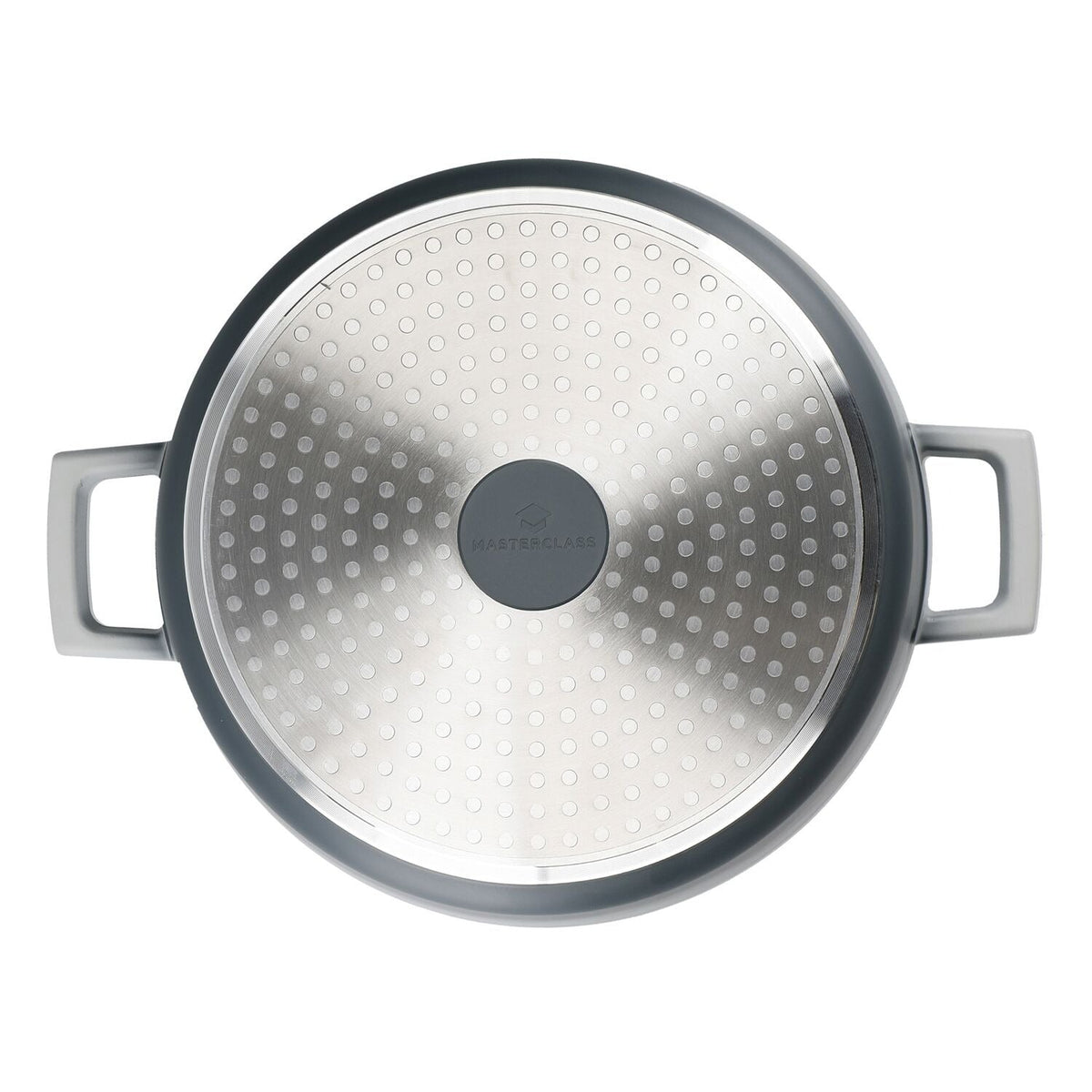 MasterClass 28cm Cast Aluminium Casserole Dish Grey Ombre