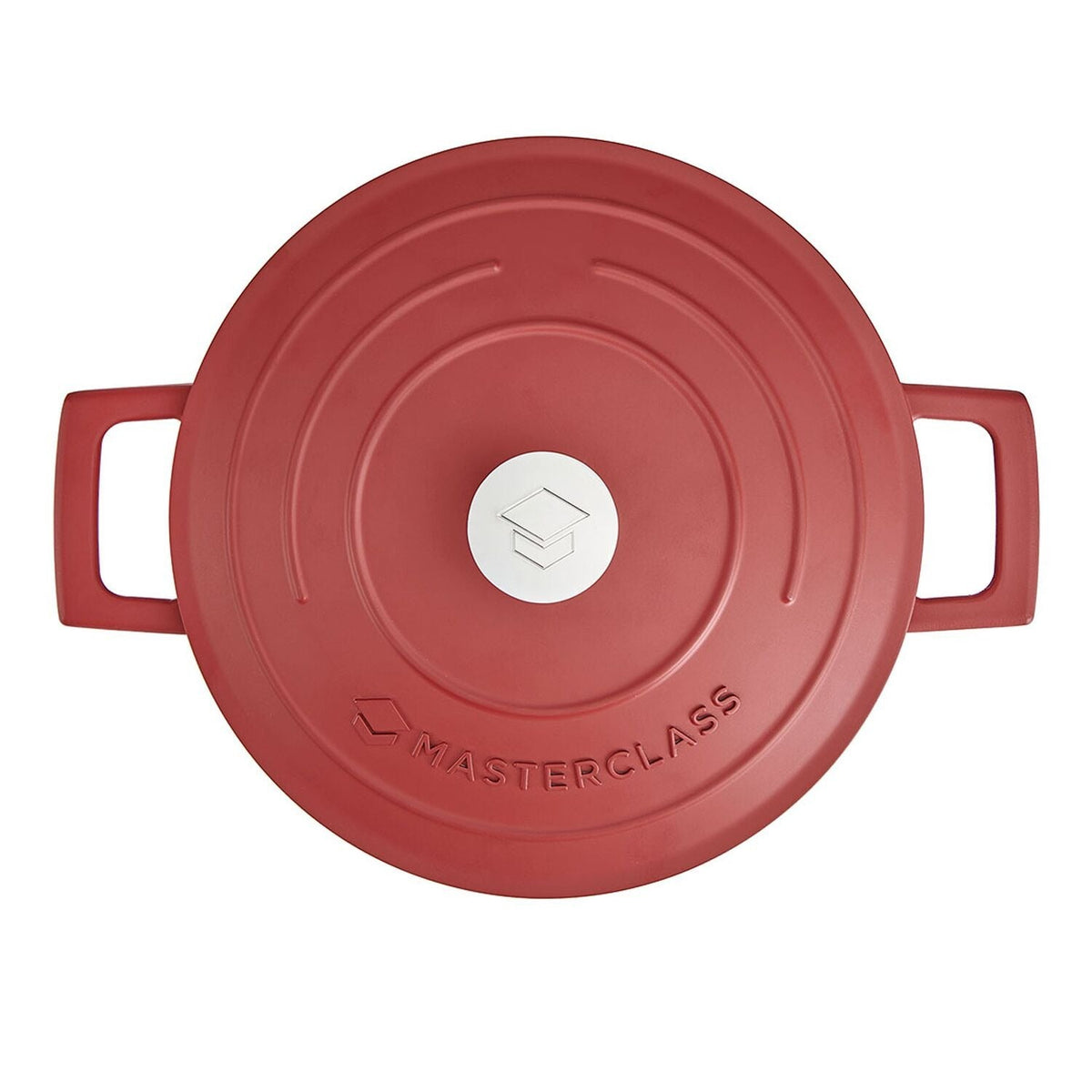 MasterClass 20cm Cast Aluminium Casserole Dish Red