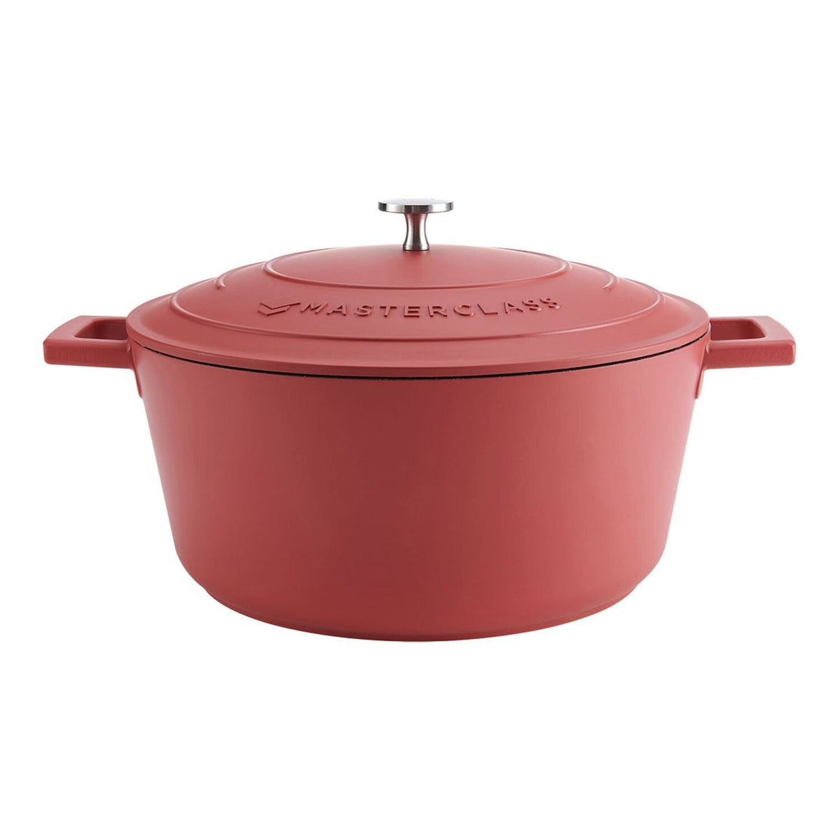 MasterClass 28cm Cast Aluminium Casserole Dish Red
