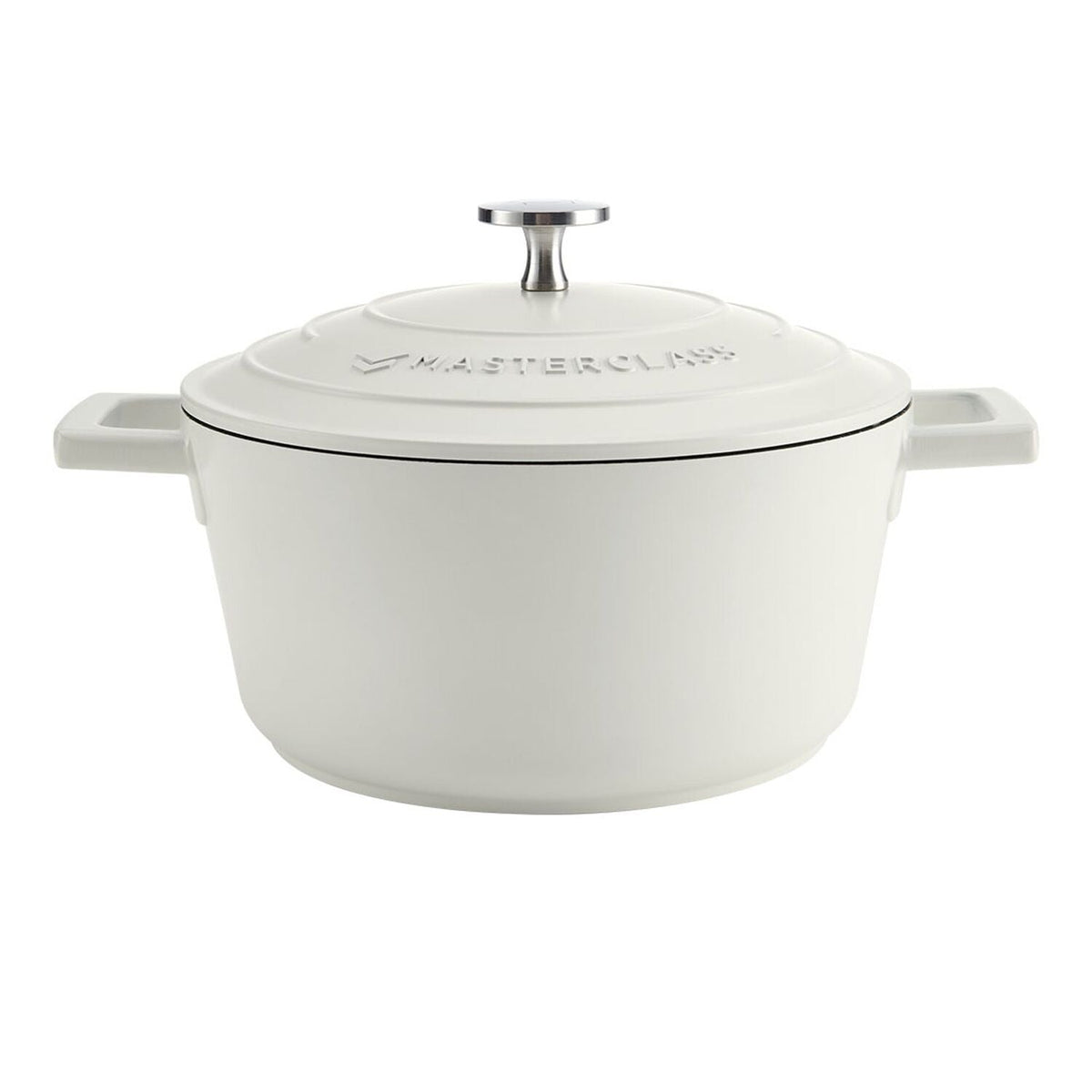 MasterClass 20cm Cast Aluminium Casserole Dish Cream