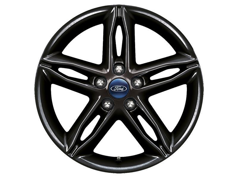 FOCUS 17" ALLOY WHEEL 5X2-SPOKE DESIGN ABSOLUTE BLACK FINISH 2014-2019 2237381