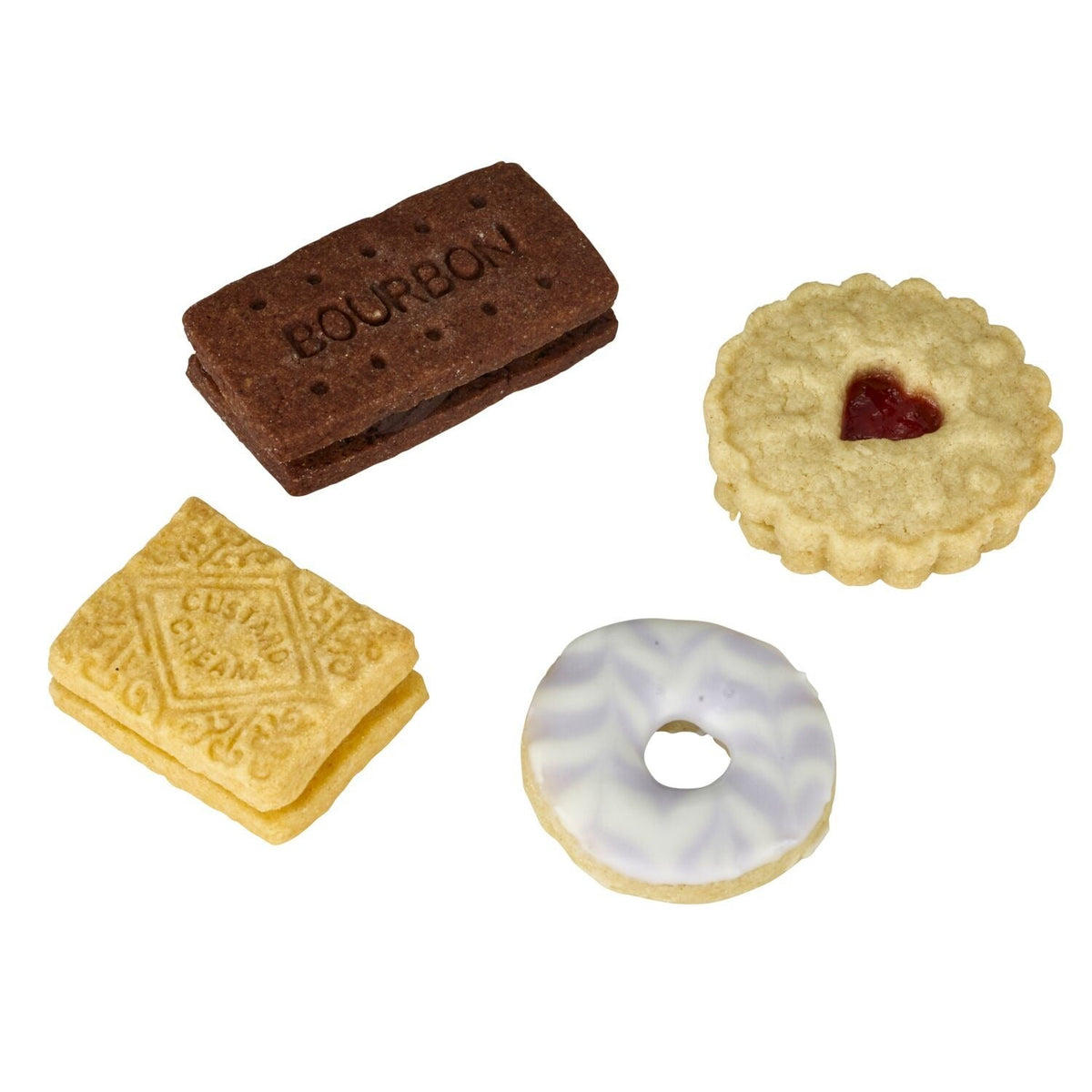 4-Piece Classic British Biscuit Cutter Set