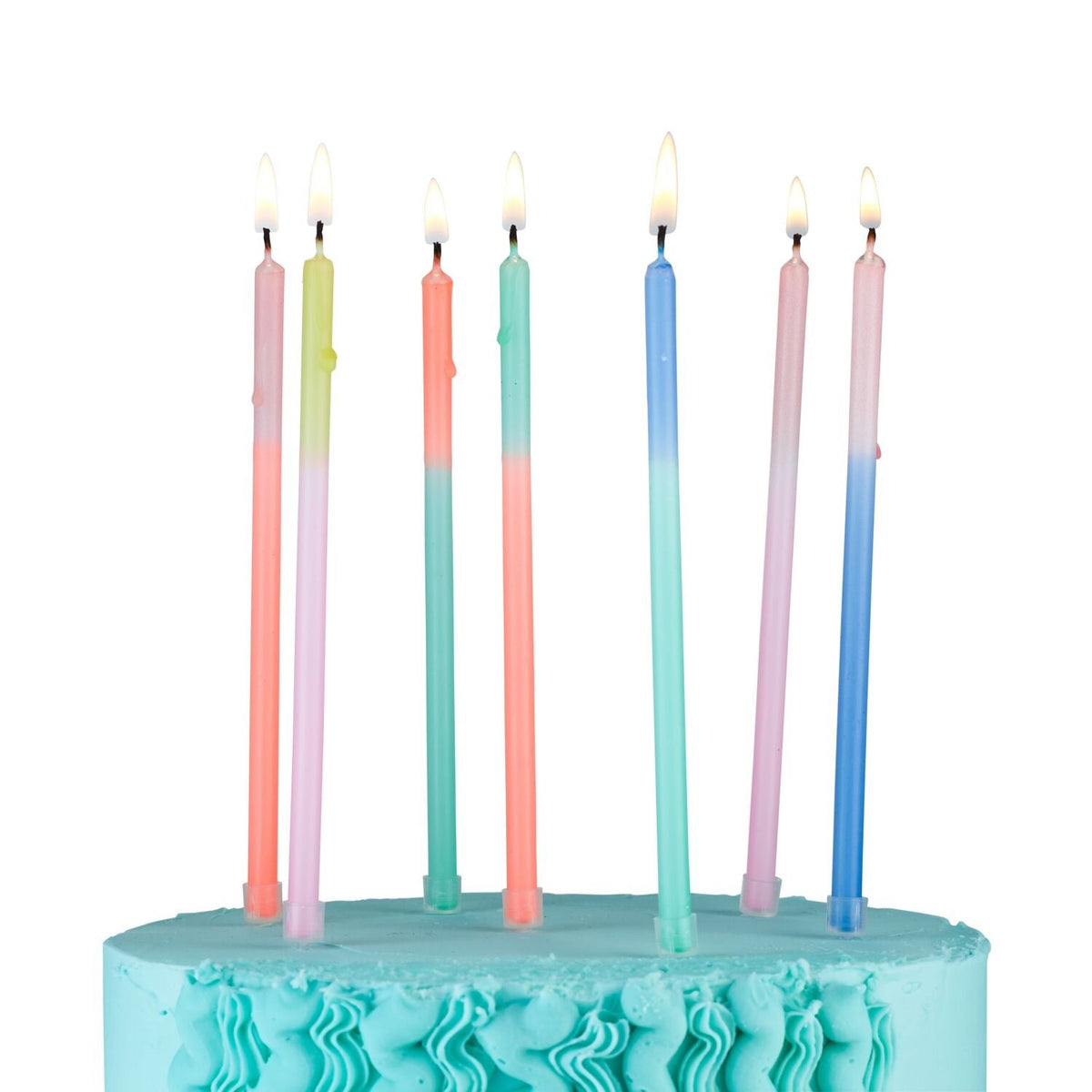 16 Meri Meri Multi Colour Block Birthday Candles