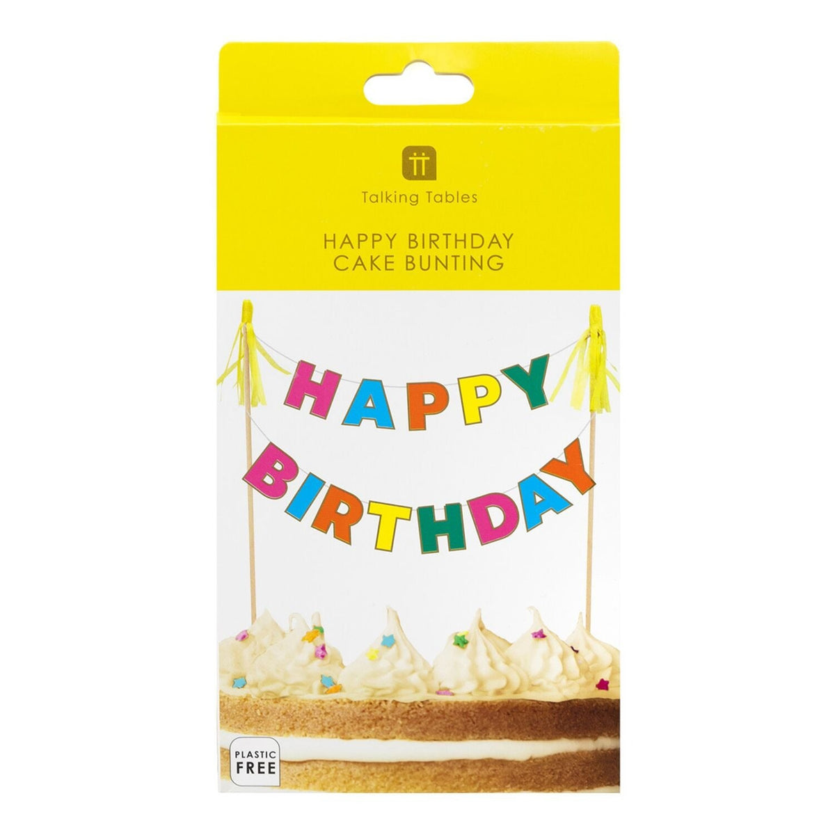 Talking Tables Happy Birthday Bunting Cake Decoration
