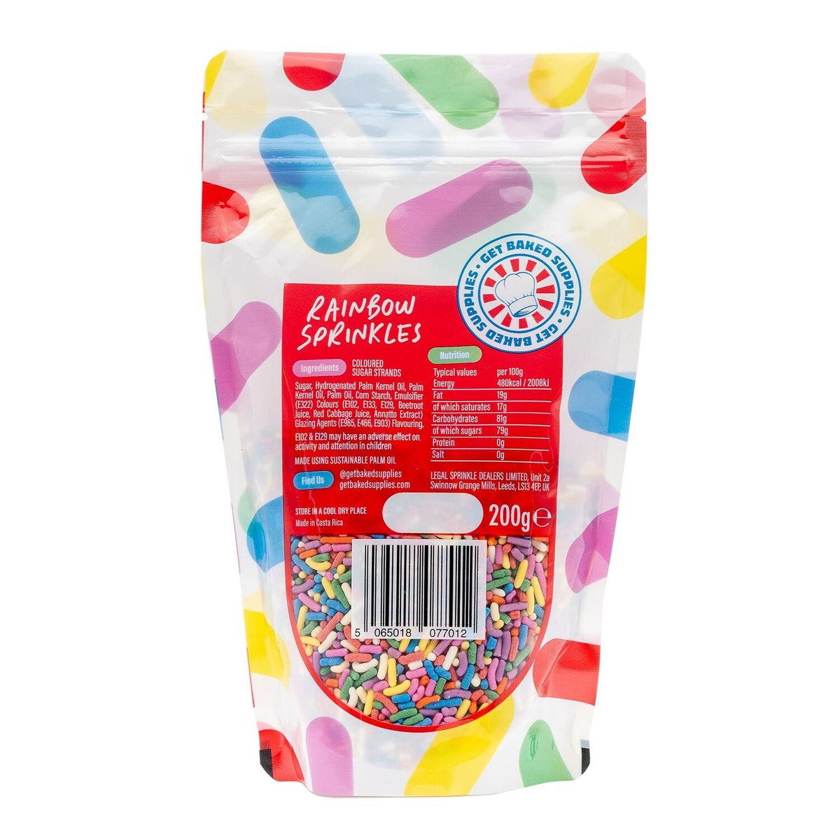 Get Baked Rainbow Sprinkles 200g