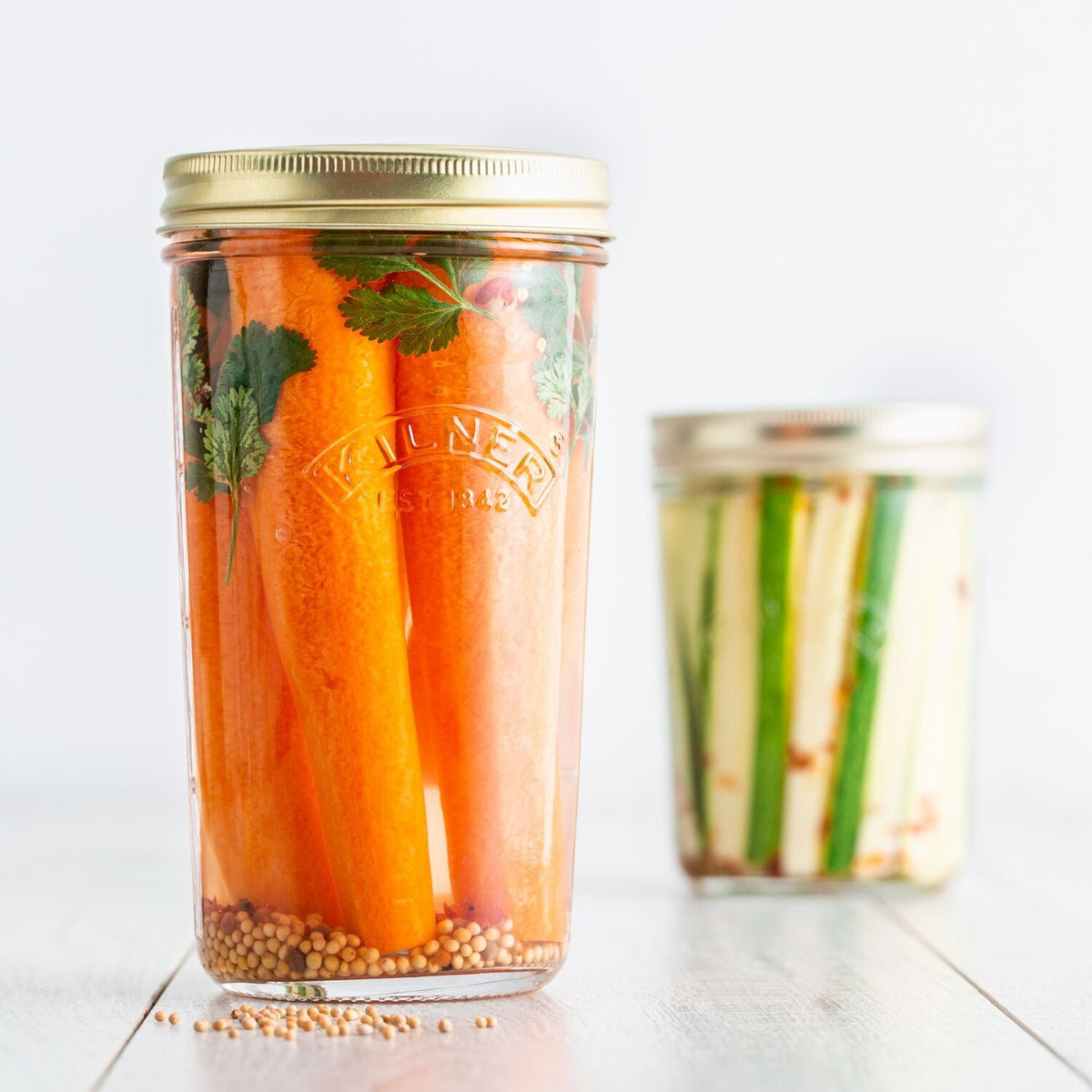 Kilner Wide Mouth Jars 1L – Set of 4