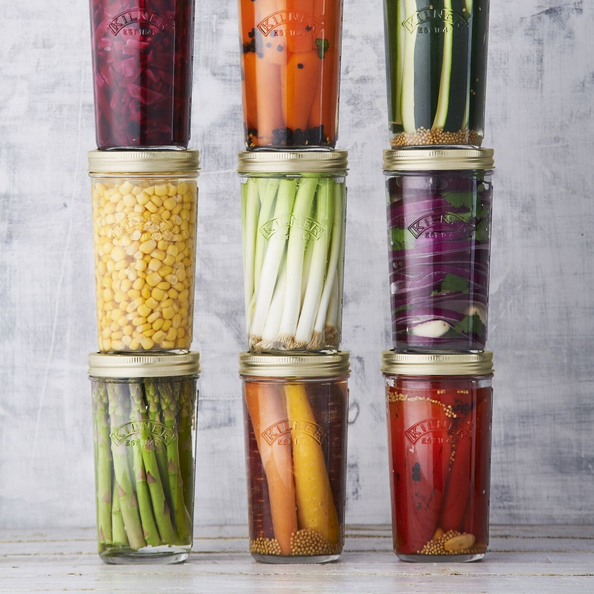 Kilner Wide Mouth Jars 1L – Set of 4
