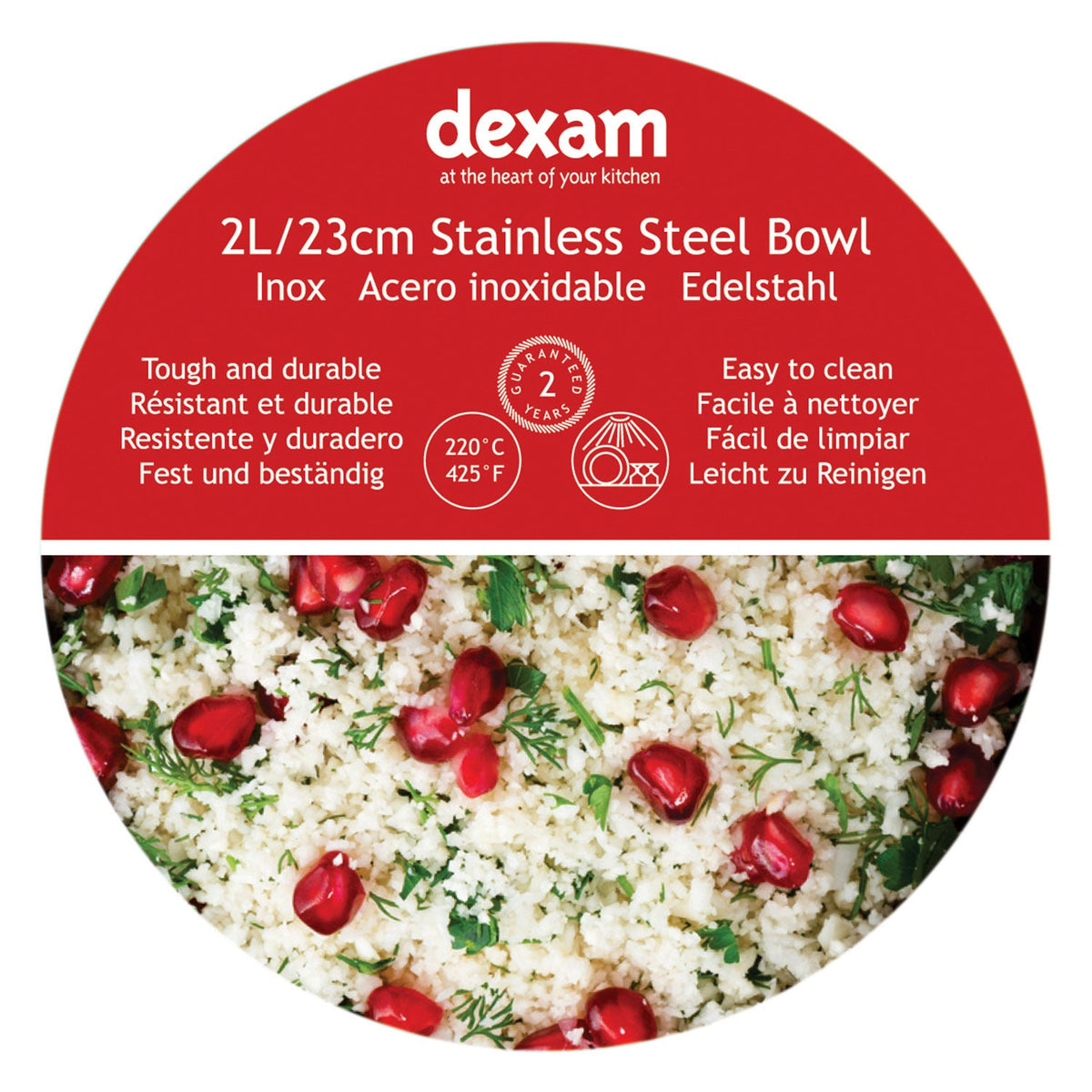 Dexam 2L Metal Mixing Bowl