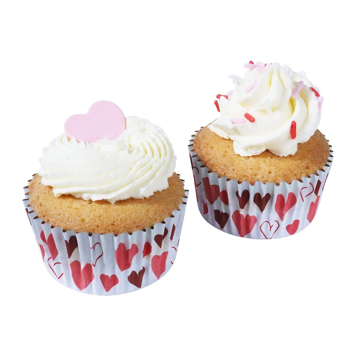 PME Heart Foil Cupcake Cases