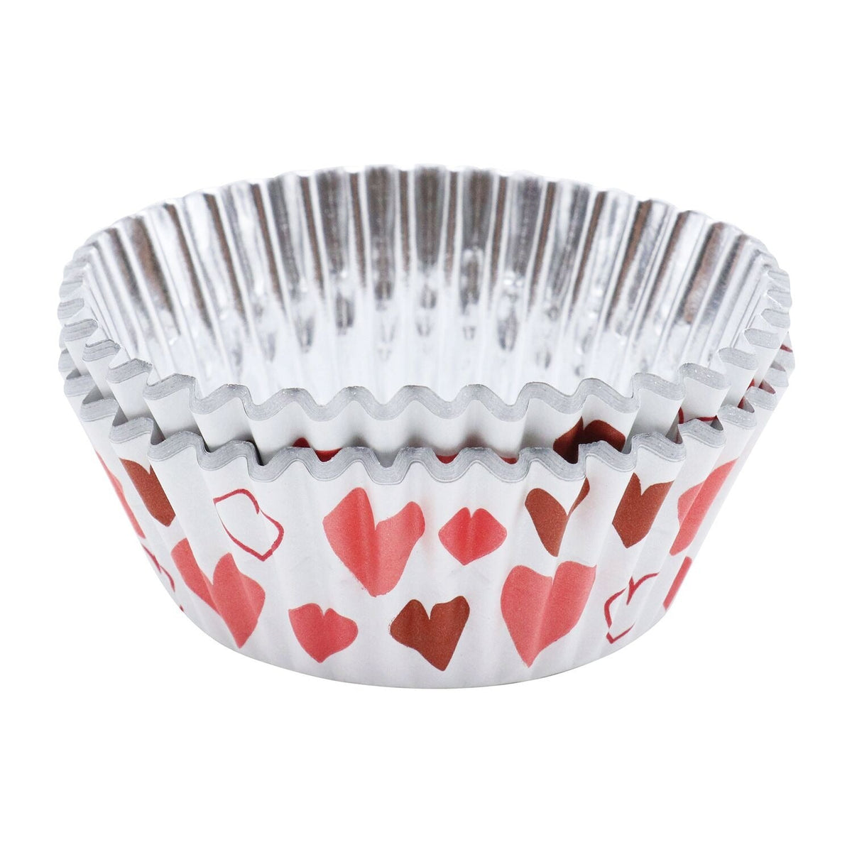 PME Heart Foil Cupcake Cases