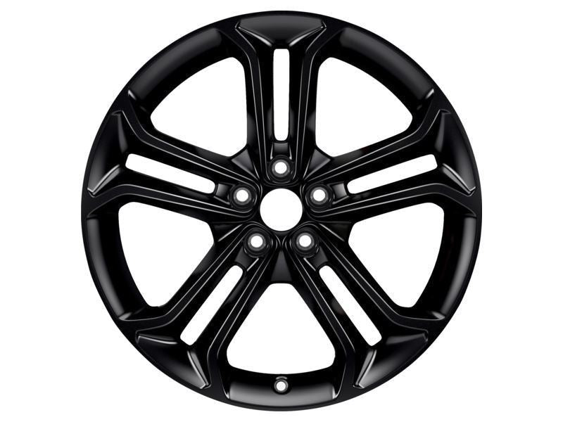 FOCUS 19" SET OF 4 ALLOY WHEEL 5X2-SPOKE DESIGN ABSOLUTE BLACK GLOSSY FINISH 2015-2015