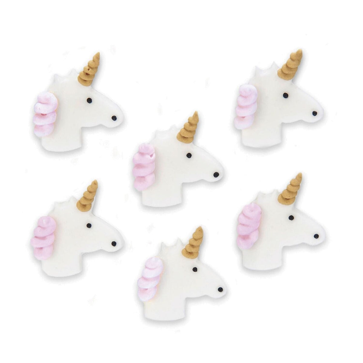 Unicorn Sugar Toppers - Pack of 6