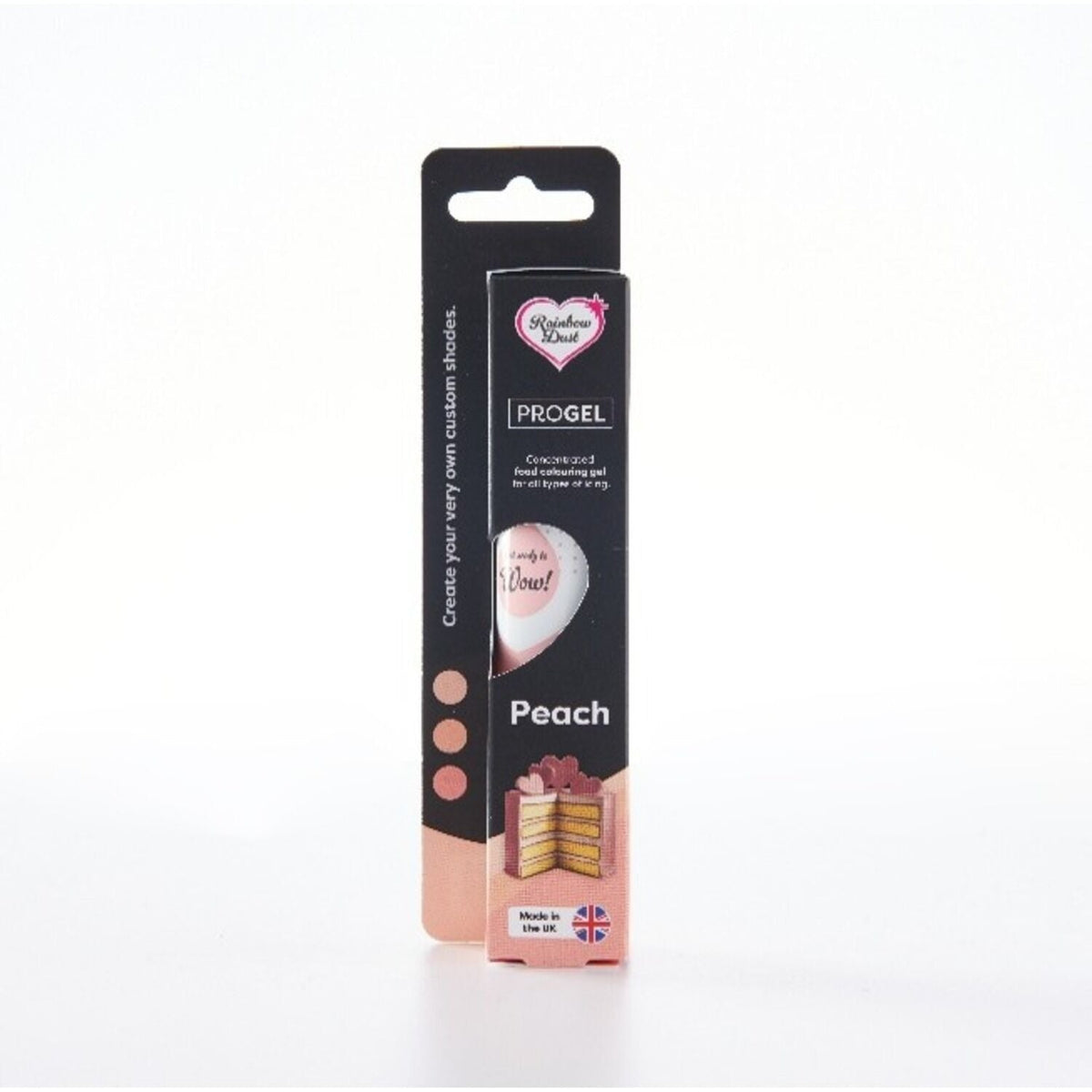 Rainbow Dust ProGel® Food Colouring – Peach, 25g.