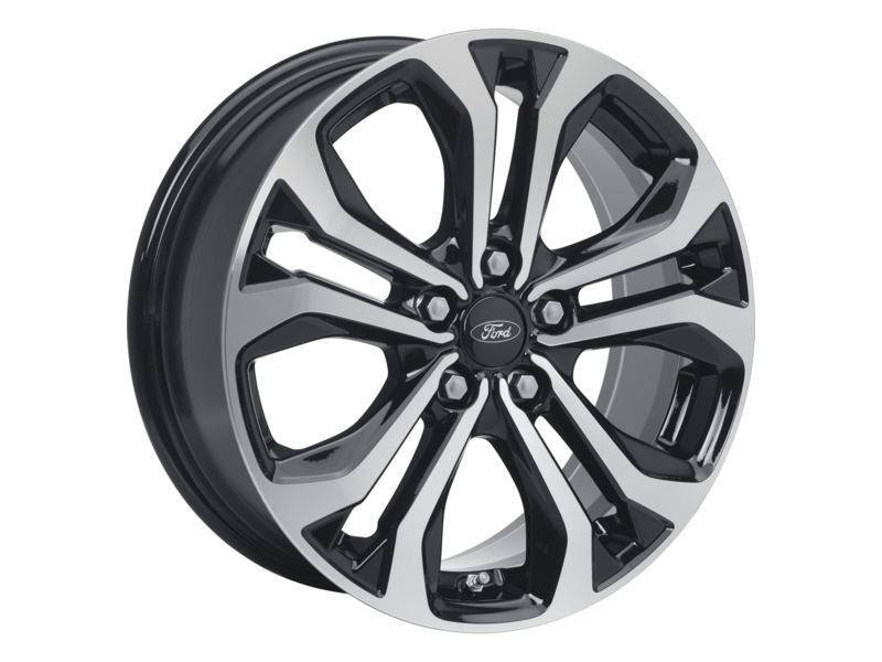 PUMA 17" SET OF 4 ALLOY WHEELS 5X2-SPOKE DESIGN ABSOLUTE BLACK AND MACHINED SILVER FINISH 2020-ONWARDS 2393238