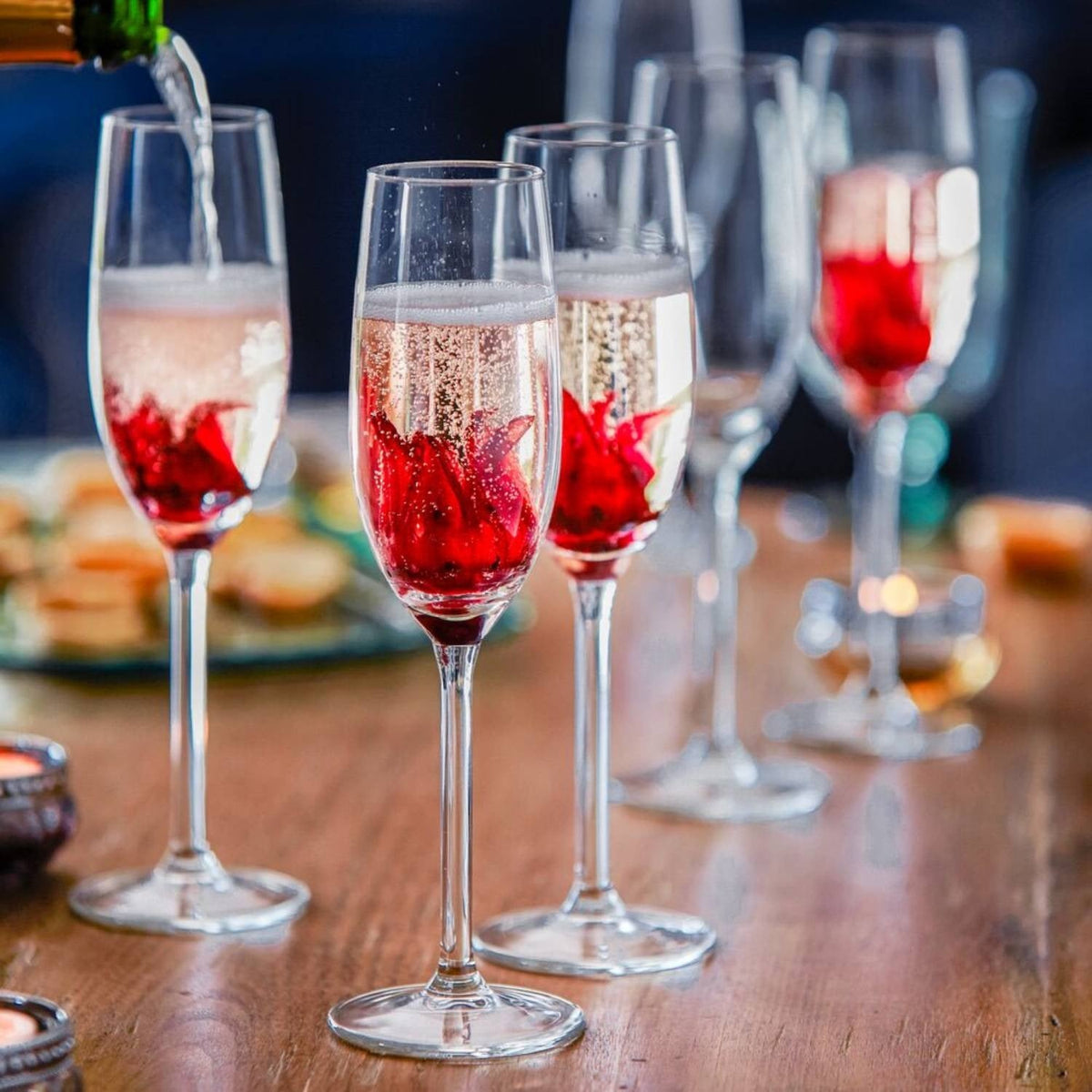 Wild Hibiscus Flowers In Syrup For Sparkling Drinks