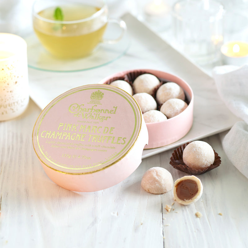 Charbonnel et Walker Pink Marc De Champagne Chocolate Truffles 135g