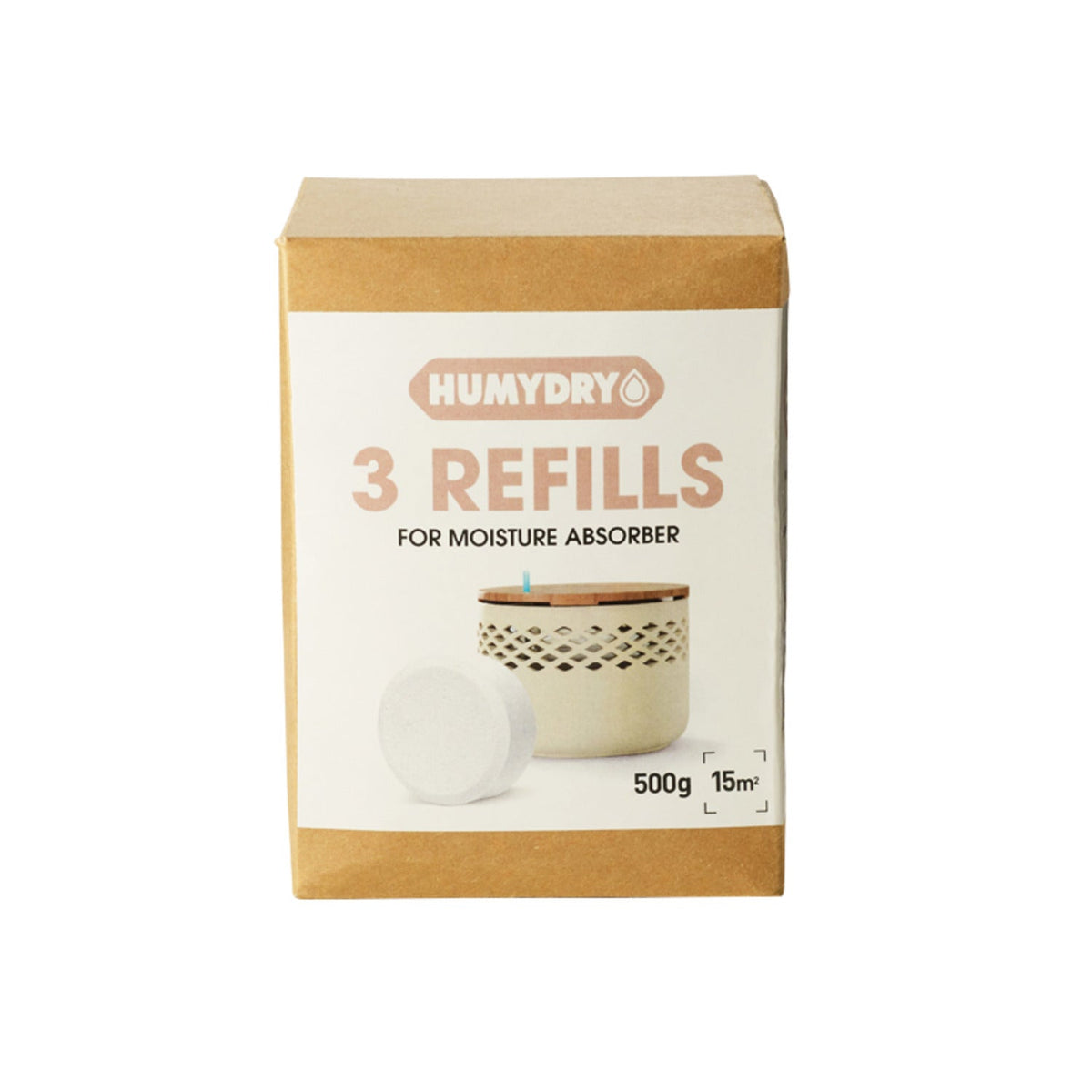 HumyDry Modern Moisture Absorber Refills – Pack of 3
