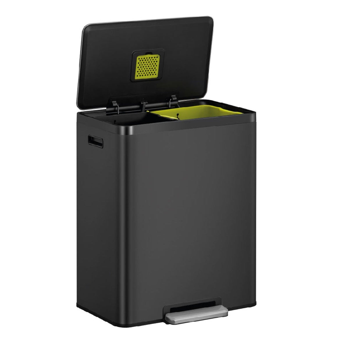 EKO® Ecocasa Black Recycling Bin Matt Black 30+30L