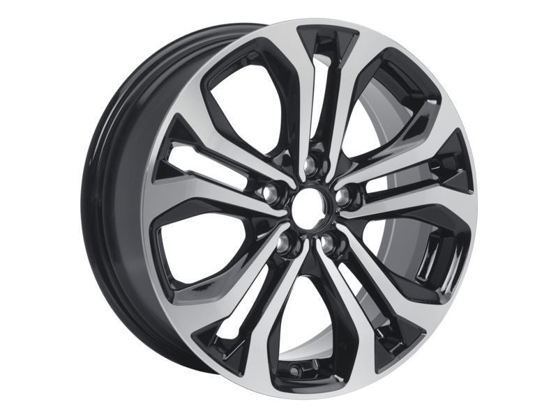PUMA 17" SET OF 4 ALLOY WHEELS 5X2-SPOKE DESIGN ABSOLUTE BLACK AND MACHINED SILVER FINISH 2020-ONWARDS 2393238