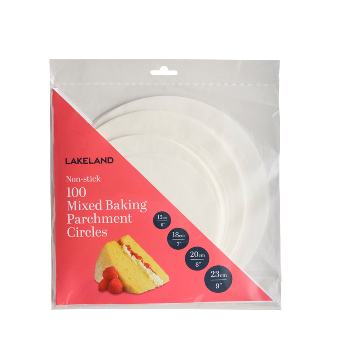 100 Baking Parchment Liner Paper Circles - Mixed Sizes
