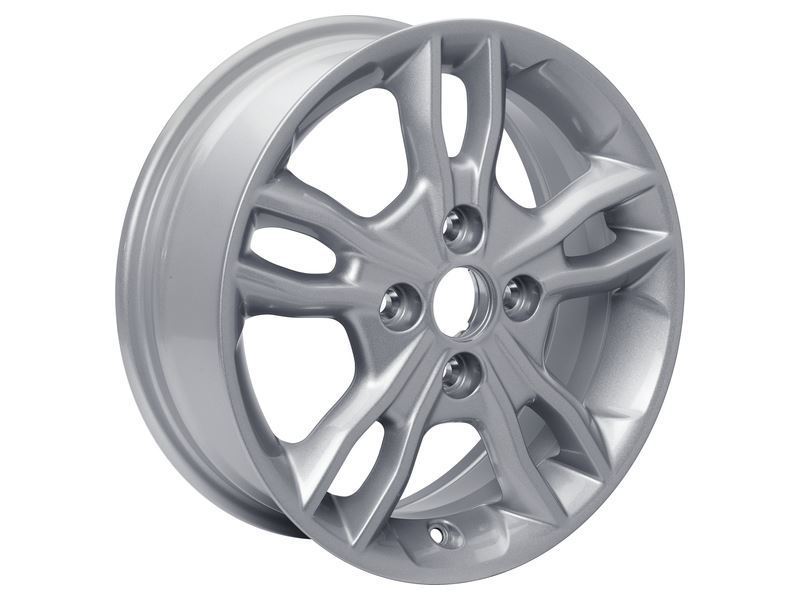 FIESTA 15" SET OF 4 ALLOY WHEEL 5X2-SPOKE DESIGN SPARKLE SILVER FINISH 2012-2019