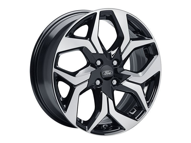 ECOSPORT 18" SET OF 4 ALLOY WHEELS 5-SPOKE DESIGN ABSOLUTE BLACK MACHINED FINISH 2017-2023 2265014