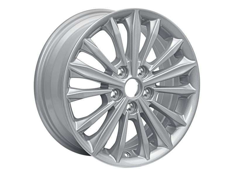 FOCUS 16" SET OF 4 SET OF 4 ALLOY WHEELS 15-SPOKE DESIGN SPARKLE SILVER FINISH 2018-2025
