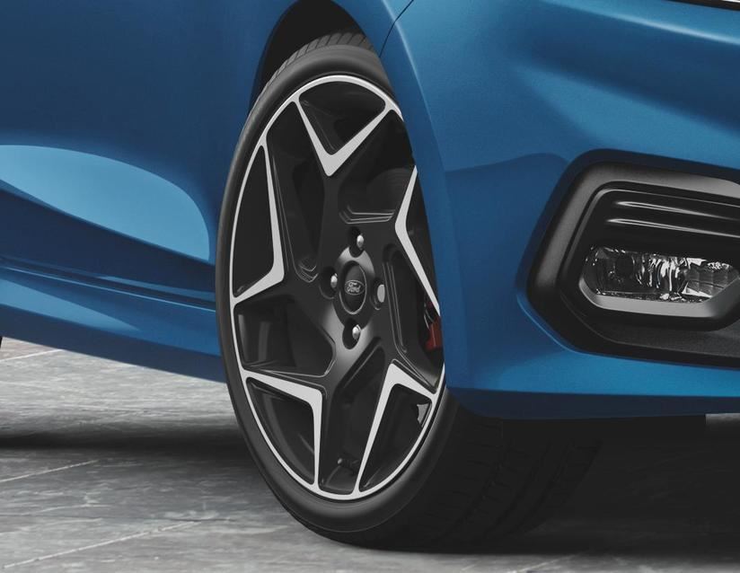 FIESTA 18" SET OF 4 SET OF 4 ALLOY WHEELS 5X2-SPOKE DESIGN MAGNETITE MACHINED FINISH 2018-2023