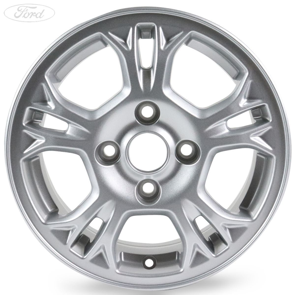 RANGER TKE 16" SET OF 4 ALLOY WHEELS 6X2-SPOKE DESIGN SPARKLE SILVER FINISH 2015-2023