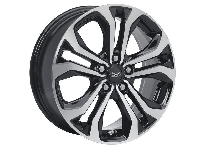 PUMA 17" SET OF 4 ALLOY WHEELS 5X2-SPOKE DESIGN ABSOLUTE BLACK AND MACHINED SILVER FINISH 2020-ONWARDS 2393238