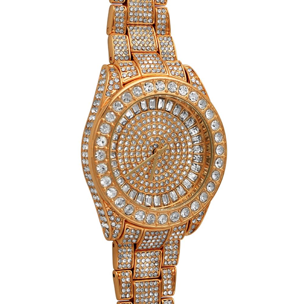 Bling Bling 41MM Rose Gold Fully Iced Watch