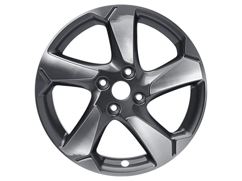 FIESTA 17" SET OF 4 ALLOY WHEEL 5-SPOKE DESIGN ROCK METALLIC MACHINED FINISH 2017-2023