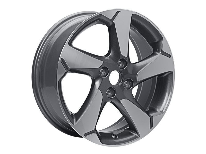 FIESTA 17" SET OF 4 ALLOY WHEEL 5-SPOKE DESIGN ROCK METALLIC MACHINED FINISH 2017-2023