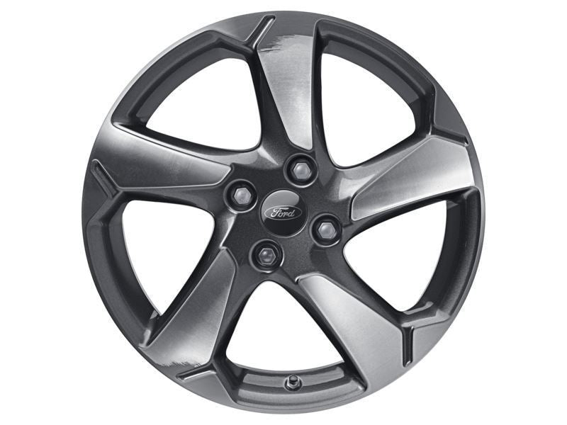 FIESTA 17" SET OF 4 ALLOY WHEEL 5-SPOKE DESIGN ROCK METALLIC MACHINED FINISH 2017-2023