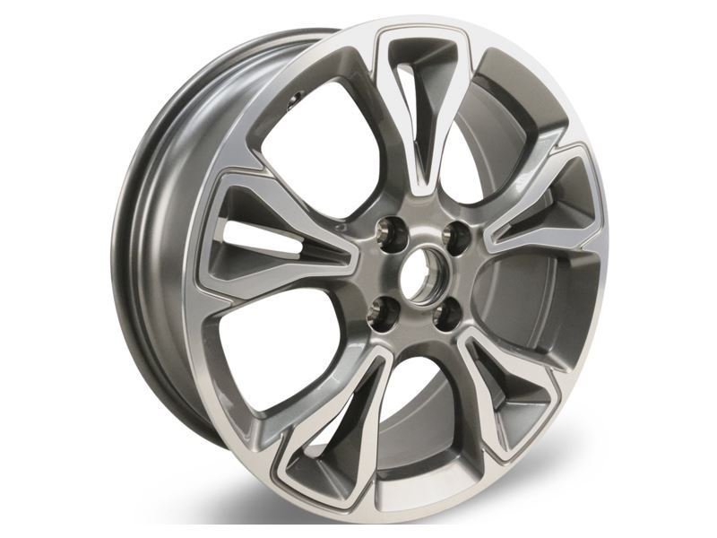 FIESTA 18" SET OF 4 SET OF 4 ALLOY WHEELS 5X2-SPOKE DESIGN ROCK METALLIC MACHINED FINISH 2017-2023