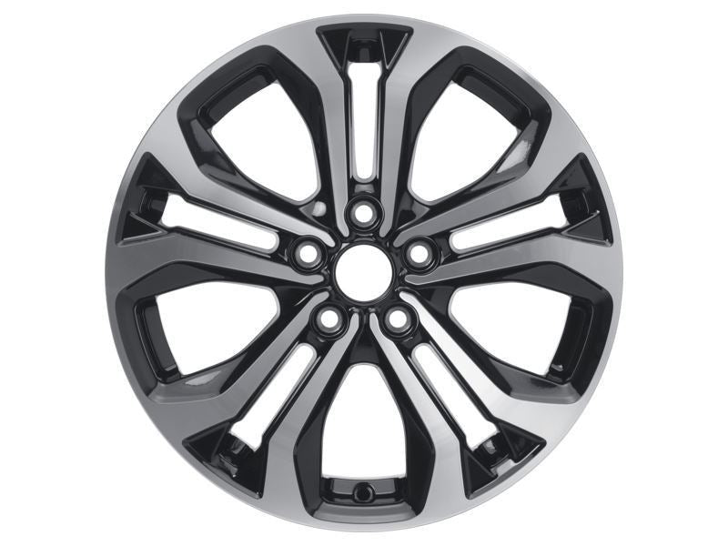 PUMA 17" SET OF 4 ALLOY WHEELS 5X2-SPOKE DESIGN ABSOLUTE BLACK AND MACHINED SILVER FINISH 2020-ONWARDS 2393238