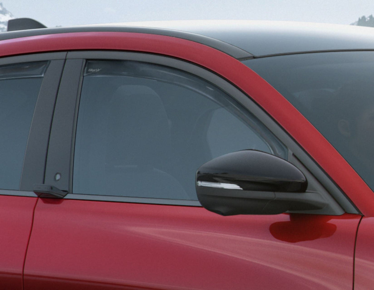 CLIMAIR* FRONT WINDOW WIND DEFLECTORS BLACK FOR MUSTANG MACH-ONWARDSE 2020-ONWARDS