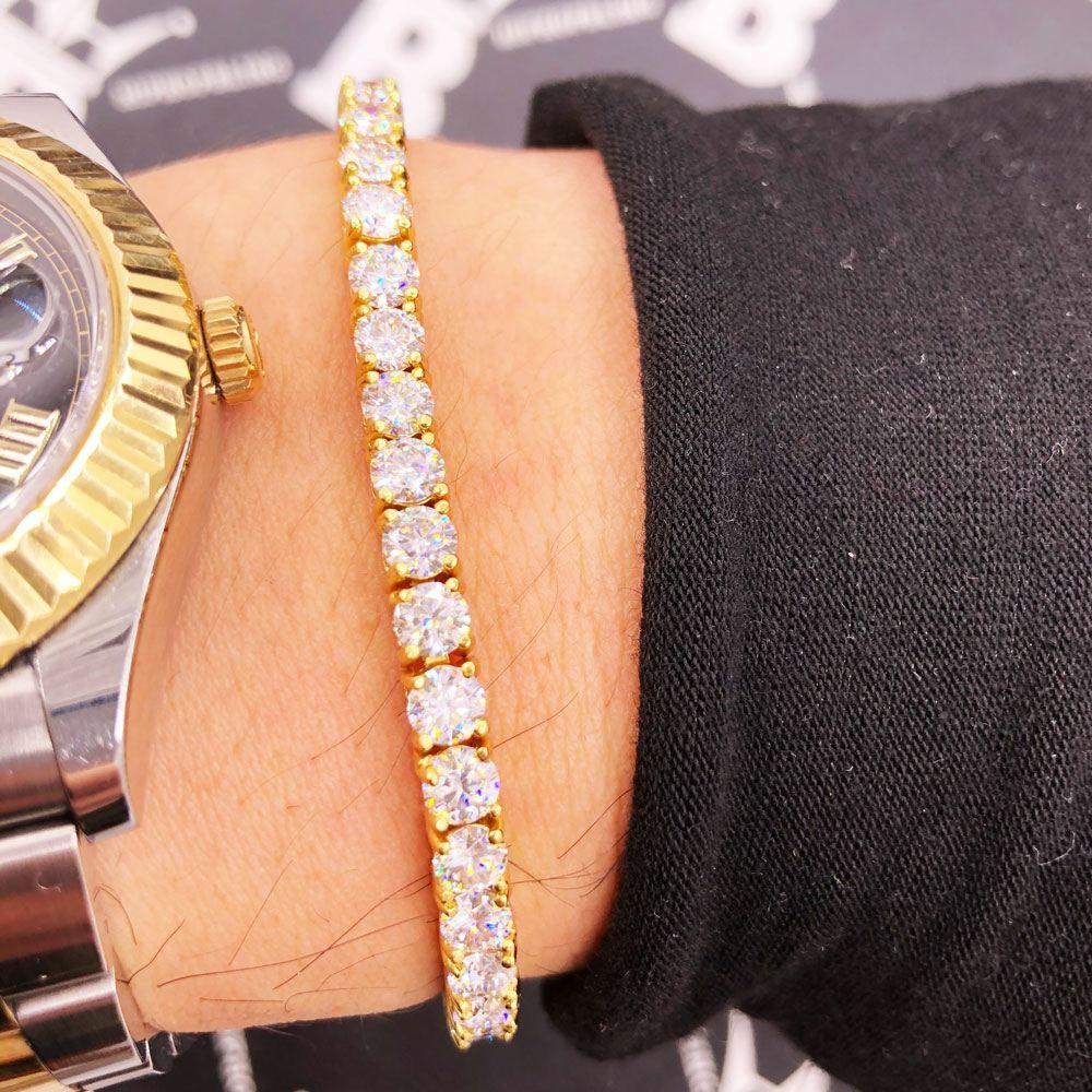 Moissanite VVS D Ideal Cut Tennis Bracelet in .925 Silver