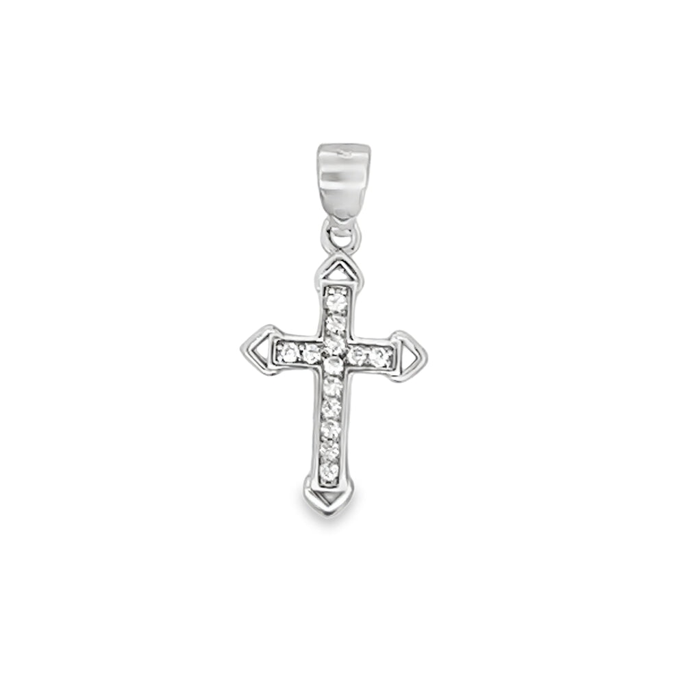 Nano Sharp Cross Pendant .925 Sterling Silver