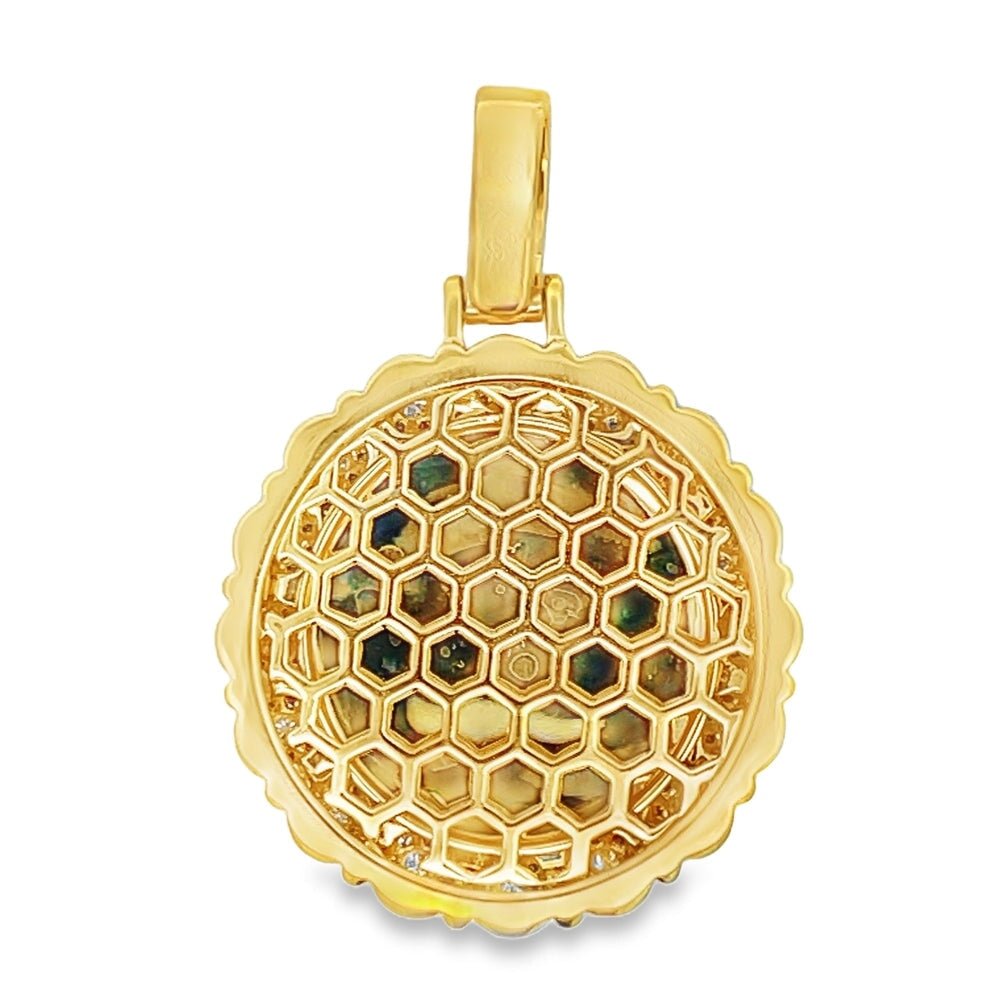 Picture Frame Cluster Diamond 1.67cttw Pendant 14K Gold