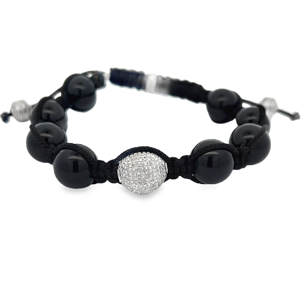 Popular Diamond Disco Ball Bracelet .925 Sterling Silver