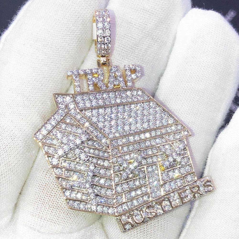 Trap Hustlers CZ Hip Hop Bling Bling Pendant